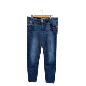 Democracy Jeggings Women Size 12 Blue Ab Solution Skinny Ankle Stretch Denim